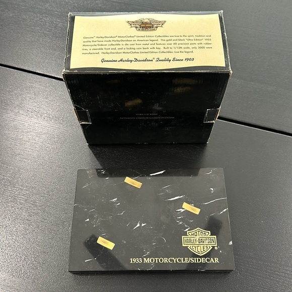 Harley-Davidson Numbered Limited Edition 1933 Motorcycle Sidecar Ultra Edition - Picture 13 of 14